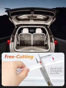 2/4m Automatic Sensing LED Trunk Light Strip, High Brightness Car Interior Decoration Lighting, Hidden Installation, DIY Wiring-Free - A - View 9