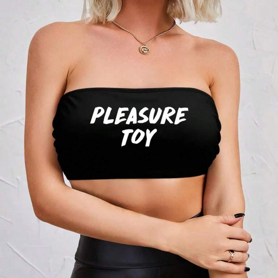 Mature, Pleasure Toy Women Wrap Chest Pleasure Toy Gift, Women Wrap Chest, Slt Top - 黑色 - 查看 1