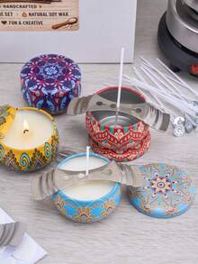 157件/套蜡烛芯套装，包含4英寸、6英寸、8英寸（10厘米/16厘米/20厘米）长的蜡烛芯，配有2个烛芯固定器和5张烛芯标签贴纸，采用耐用的预涂蜡并带有标签的线材，制作蜡烛时不会产生黑烟。 - set - 查看 3