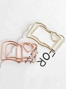 4pcs Book Shaped Mini Bookmark Back To School - Multicolored - View 2