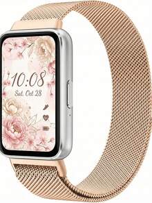 Metal Band Compatible With Galaxy Fit 3, Stainless Steel Braided Loop Replacement Strap, Suitable For Galaxy Fit 3 S-M-R390, Unisex - Galaxy Fit 3 - View 11