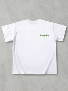 Strevion OBM Men X Harry Potter Áo thun nam tay ngắn cổ tròn in hình hoạt hình Harry Potter tối giản, thích hợp cho mùa hè. - trắng - Xem 3