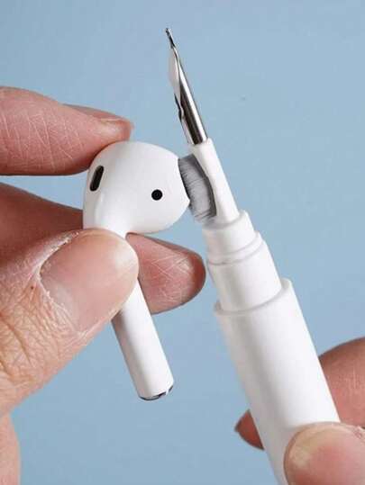 1 chổi vệ sinh bằng nhựa, chổi vệ sinh cầm tay hiện đại 3 trong 1 dùng cho tai nghe, nhà bếp, phòng tắm, nhà cửa, đồ dùng gia đình.