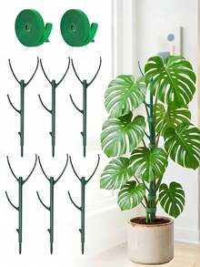 Stackable Plastic Plant Support Rings, Adjustable Branch Holders And Plant Cages, Suitable For Climbing Plants, Moss, Indoor And Outdoor Potted Flowers - Multicolor - View 1