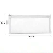 1pc Nylon Mesh Zipper Pencil Case, Transparent Portable Storage Bag, Multi-Function Travel Cosmetic & Makeup Organizer - Pencil Case - View 10