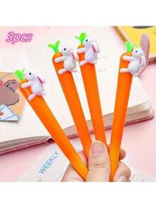 Bút bi hình củ cà rốt kiểu Trung Đông, màu trung tính - 10 chiếc - màu cam - Xem 6