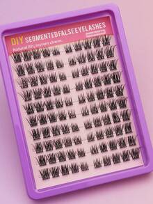 100 Clusters Of Single Cluster False Eyelashes, Soft, 5-16mm Mixed Length Combination, Popular Eye Makeup Tool, Suitable For Various Occasions, Loved By Korean, Japanese And European Girls, Hot Selling Styles, Charming Natural Appearance, Slender And Naturally Curled Eyelashes, Cat Eye Eyelashes, Comic Eyelashes, Women's Daily Commuting, Travel, Festivals, Parties, Daily Makeup - D - View 2