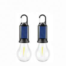 8-Pack Portable Camping Lights| Rechargeable LED Tent Bulbs With Clip Hook| Dual Powered IP65 Waterproof Emergency Lights Camping, Hiking, Fishing, Outdoor Use - Đèn vàng - Xem 12