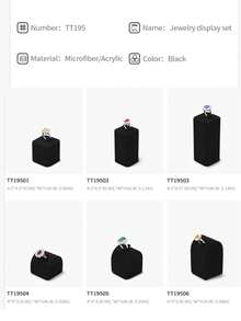 Oirlv Black Jewelry Display Stand, Suitable For Displaying Rings, Earrings, Necklaces, Ideal For Store Window Counter Display, Suitable For Jewelry Store To Display Rings, Earrings, Necklaces - Black - View 6