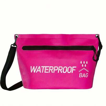 1pc Washable & Dryable Bag, Durable Swimming Drifting Kayaking Travel Zipper Handbag, 5L Outdoor Sports Drifting Swimming Bag