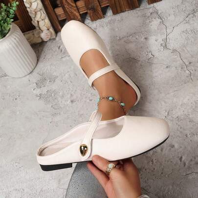 Dép xăng đan nữ kiểu dáng Bohemian bằng da PU, đế bằng, đa năng cho bãi biển, kỳ nghỉ, mùa xuân/hè/thu.
