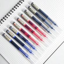 10 pièces Stylos-gel à encre liquide noire avec pointe fine - A - Voir 11