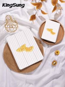 Kingsung Ốp máy tính bảng họa tiết chanh sọc hồng trắng, tương thích với iPad 9.7/10.2/10.5/10.9/12.9/Pro 11, thế hệ thứ 10, tương thích với Samsung Galaxy Tab S6 Lite 10.4 inch, tương thích với Kindle Paperwhite thế hệ thứ 12 năm 2024, Kindle (thế hệ thứ 11) phiên bản năm 2022, mềm mại và chống rơi vỡ, chân đế thông minh/tự động bật/tắt màn hình. - Nhiều màu - Xem 8