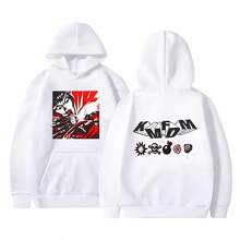 Sudadera de moda con estilo TV Play Morgan The Devil In Disguise, Sudadera con Capucha para Hombres y Mujeres, Ropa Casual Vintage de Estilo Urbano, Sudadera de Moda Masculina de Talla Grande (1) - Blanco 4 - Ver 1