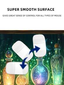 魔法学院药剂师骷髅鼠标垫，缝制防滑橡胶办公电脑鼠标垫，适用于台式机、笔记本电脑、无线鼠标桌垫 - 查看 7
