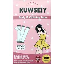 Double Sided Fashion Tape (100 Strips) - Body Tape For Women, Skin-Friendly Dress/Clothing Tape Fabric To Skin For Wedding/Party/Everyday - 2 - View 10