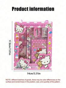 Bộ 6 món đồ dùng văn phòng phẩm hình mèo hoạt hình: Thước kẻ, gọt bút chì, tẩy, sổ tay, dụng cụ vẽ và văn phòng phẩm sáng tạo, bộ quà tặng văn phòng phẩm hình mèo con (Một số phụ kiện có thể được chọn ngẫu nhiên) - 1 cái - Xem 7