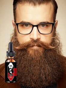 Organic Vitamin E Beard Growth Oil For Men Deep Nourishment Strengthens Mustache Prevents Itchiness And Dryness Natural Care Solution - 多色的 - 查看 3