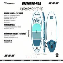 10'6'' Inflatable Stand Up Paddle Board Set With Paddle, Pump & Backpack Non-Slip ISUP For Beginners & Adults - Blue-10'6" - View 2