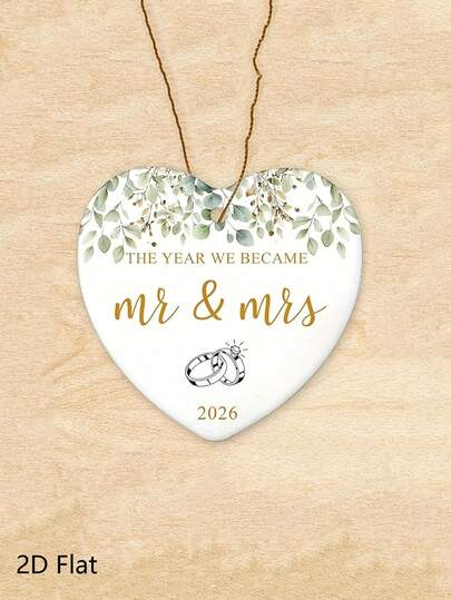 1 pieza Adorno colgante de boda en forma de corazón plano 2D - Un colgante de corazón de acrílico adornado con un diseño exquisito de hojas. Este colgante decorativo en forma de corazón es un regalo ideal para celebraciones de bodas y es adecuado para una amplia variedad de ocasiones, incluyendo bodas, aniversarios, Día de la Madre, fiestas de cumpleaños, eventos temáticos, regalos, decoración de lugares, y talla grande.