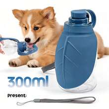 300毫升便携式宠物水瓶，户外旅行饮水碗，适用于猫狗 - 彩色 - 查看 6