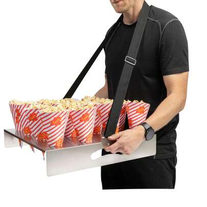 DEXLO Popcorn Cone Holder Tray Holding 16 Cones Buttery Warm Hawking Events