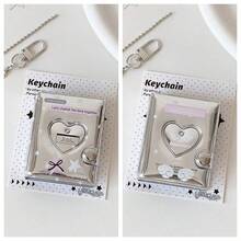 Album ảnh rỗng hình ngôi sao và trái tim hoạt hình tối giản màu bạc 2 inch, album sưu tập thẻ và sticker nhỏ dành cho người hâm mộ thần tượng nổi tiếng. - Nhiều màu - Xem 18