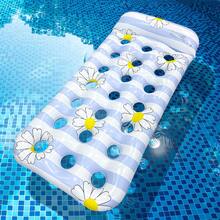 1 pezzo Piccolo galleggiante a forma di margherita forata, realizzato in materiale PVC rinforzato, sedia galleggiante per piscina, adatto per vacanze in spiaggia, feste in piscina, elementi essenziali da spiaggia, galleggiante per piscina - Multicolore - Visualizzare 11