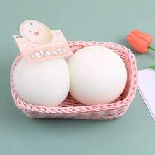 1pc 6cm Japanese Style Plastic Steamed Bun, Slow Rebound Squeeze Toy, Suitable For Stress Relief And Classroom Use, Ideal Birthday Gift - Steamed Bun - View 3