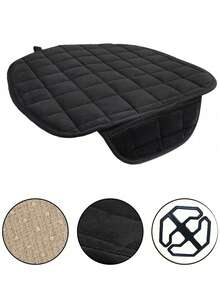 Car Seat Cover, Luxury Plush 4-Season Universal Seat Cushion Cover For Sedan Bottom Seats, Front & Rear Comfortable Protective Cover For SUV, Non-Slip Rubber Bottom With Storage Pocket, Auto Accessories - Car Bottom Seat Cover - View 10