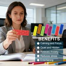 8 miếng giác hút có kết cấu sần sùi, dụng cụ massage thư giãn cho người lớn, miếng dán giảm lo âu cho người tự kỷ, ADHD, quà tặng cần thiết cho bàn làm việc văn phòng dịp lễ. - Nhiều màu - Xem 4