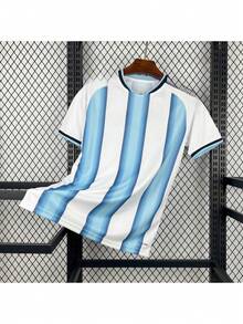 Albiceleste Argen Thai Jersey 1.1 Men's Fan Jersey High Quality 25/26 - Blue/White - View 1