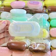 1/3个慢回弹面包造型捏捏乐玩具，超柔软慢回弹，逼真面包造型，可爱减压捏捏乐，派对、节日完美礼物，不可食用 - 彩色 - 查看 8