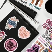 200张女权主义贴纸，美观实用，可用于冰箱、手机、吉他、摩托车、行李箱等，卡通图案，趣味十足，也可用于Kindle、剪贴簿、笔记本电脑等。 - 1 Set - 查看 7