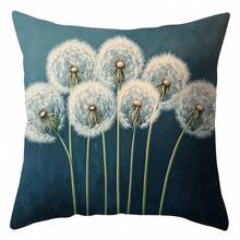 4pcs Dandelion Pattern Throw Pillow Covers, 45x45cm, Contemporary Style, Zipper Closure, Woven Polyester, Decorative Cushion Cover For Living Room And Bedroom Decor, Warm And Comfortable Pillowcase, Sofa Accessories, Home Decor, No Pillow Core - Set B - View 8
