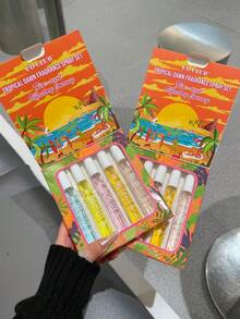 5 Bottles, 50ml Brazil Series Air Freshener, Gift Box Packaging, Limited Edition Indoor & Outdoor Air Freshener, Multi-Layer Fragrance, Long-Lasting Aroma, Elegant Blend Of Vanilla, Coconut, Floral Fruit, Citrus, Woody And Marine Scents, Suitable For Dates, Parties, Gatherings, Travel, Vacation, Home, Hotel, Office And More, An Ideal Gift For Family And Friends - 5 Fragrances - View 3