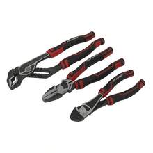 Sealey AK8377 High Leverage Chrome Vanadium Steel Comfort Grip Pliers Set 3pc - 彩色 - 查看 5