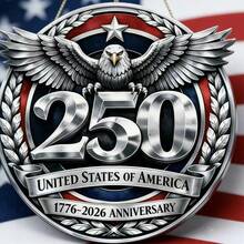 1 buc. Coroană de stea din lemn cu steagul american, imprimată 2D plat, decor agățat, decorare verandă exterioară - A - Vizualizare 7