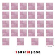Azulejos adhesivos de pared cuadrados autoadhesivos de gel 3D, resistentes al calor y al agua, para cocina y baño - A - Ver 14
