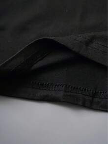 Lightweight Graphic Tee, One-Piece Set With A Mexican Burrito Print. Fashionable, Casual, Loose-Fitting, Machine Washable, Suitable For Outdoor Sports And Everyday Wear. Short-Sleeve Crew Neck Tee, 100% Cotton, A Popular Choice. Pure Cotton, Soft And Comfortable To The Touch. - 黑色 - 查看 5