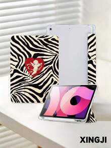 1 chiếc ốp bảo vệ máy tính bảng họa tiết ngựa vằn, tương thích với Kindle Paperwhite 5, Kindle NK 11, 10.2 inch, thế hệ thứ 10, 11 (A16) 2025 (11 inch), Galaxy Tab A8 10.5 inch 2022, chống sốc, có chân đế bảo vệ, hỗ trợ tự động tắt/mở màn hình. - Nhiều màu - Xem 3