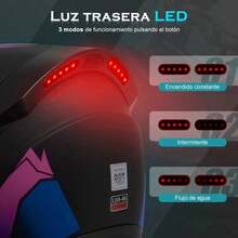 Casco Moto Abatible Certificado DOT con Bluetooth y Luz LED, Diseño 3/4 con Visor Doble HD,  y Cómodo, Ideal para Uso Diario y Viajes en Motocicleta - A - Ver 6