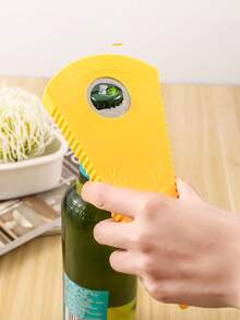 1pc Multi-Function Can Opener, Non-Slip Effortless Lid Clamp, Bottle Cap Opener, Kitchen Small Tool - Multicolor - View 5