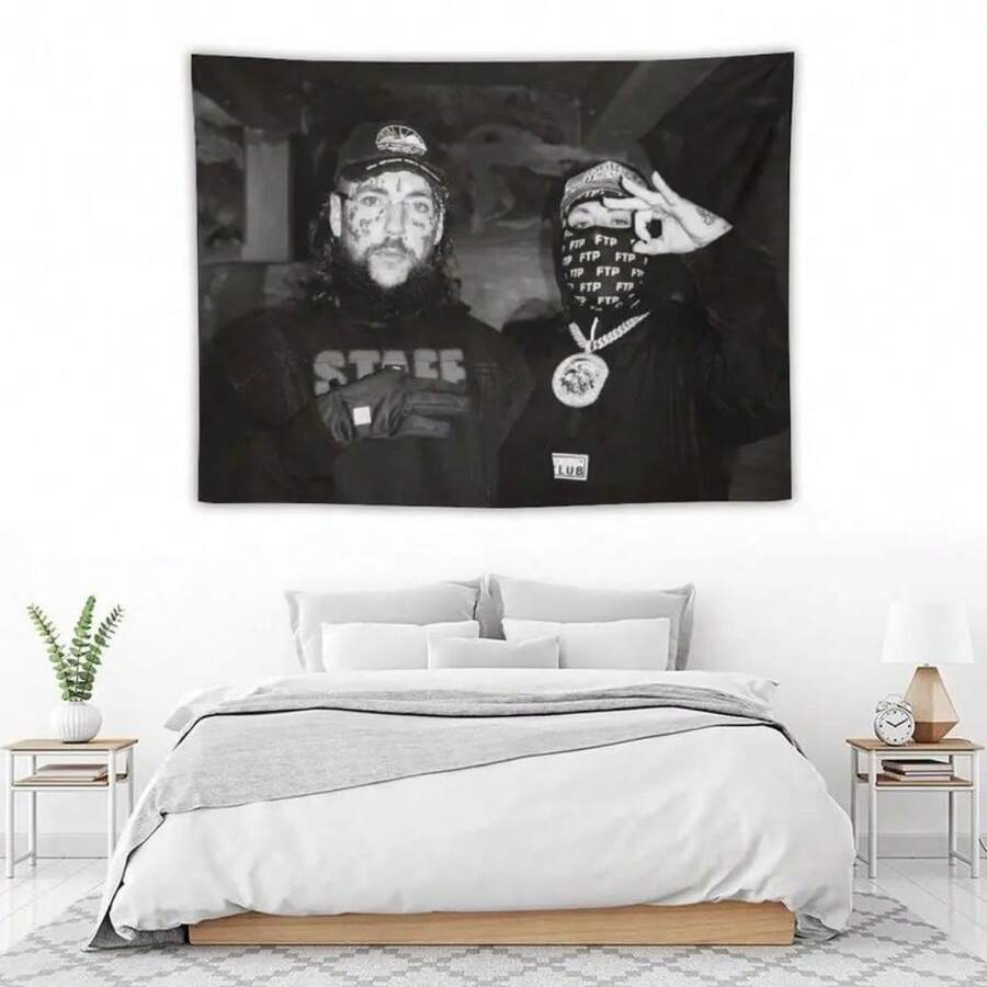 Flag $Uicideboys Music Album Poster Tapestry For Bedroom, Living Room & Dorm Decor - 彩色 - 查看 1