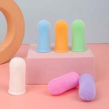 Bàn chải đánh răng đeo ngón tay cho thú cưng, Bàn chải đánh răng cho thú cưng, Bàn chải đánh răng bằng silicon, Bàn chải đeo ngón tay cho chó mèo nhỏ, Vỏ bọc bàn chải, Bàn chải đánh răng cho thú cưng, Thích hợp cho chó và mèo nhỏ - Nhiều màu - Xem 9