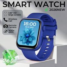 1.83 Inch HD Smart Watch, Unisex, Full Touch Screen, Fitness Tracker Compatible With IOS And Android, Bluetooth Sync, Call & Message Reminder, Social Notifications, Pedometer, Music Control, Alarm, Weather, Calculator, Perfect Daily Wear Gift - View 12
