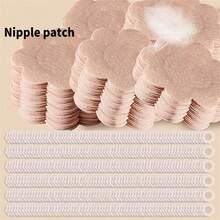 100/50/10/2pcs Self-Adhesive Reusable Rayon Breast Covers, Soft Petal Bra Pasties For Everyday Comfortable Wear & Sports Protection - Multicolor - View 4