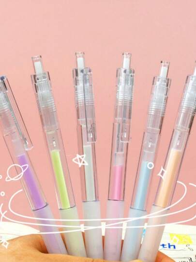 Bộ 2/7 bút bi tròn hai đầu có thể nạp mực | Màu sắc tươi sáng dùng cho sổ lưu niệm, thủ công, nghệ thuật nhựa và dán sticker - Bút keo nhựa chắc chắn cho các hoạt động nghệ thuật, vật liệu thủ công, viết dễ dàng