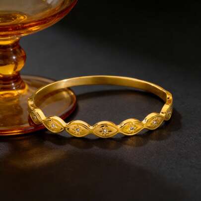 สร้อยข้อมือรูปดาวแปดเหลี่ยมสุดประณีตสไตล์วินเทจ, สร้อยข้อมือสตรีรูปดวงตาปีศาจสเตนเลสสตีล, เหมาะสำหรับการรวมตัวในชีวิตประจำวัน. ของขวัญสำหรับผู้หญิงในช่วงเดือนรอมฎอน, การละหมาดอีสเตอร์ และเครื่องประดับไล่ผี.