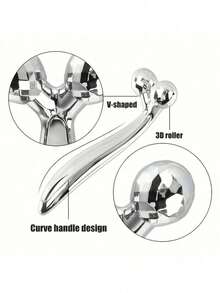 3D Face Lift Roller Massager, 360 Degree Rotating Roller Massager Y-Shape Face Lift Massager, Massage Roller, Beauty, Facial Massage Tool, Handheld Massager, Ergonomic Design, Lightweight Massager, Durable Material, Massage Device, Beauty Roller, Spa At Home, Beauty Lovers-Halloween,Christmas,Fall,Winter, Supplies, - 1PCS(金) - 查看 9